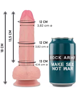 ROCKARMY Liquid Silicone Mustang Realistischer Dildo 18 cm