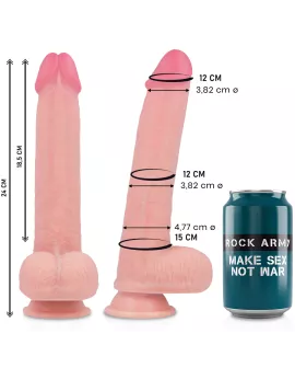 Rockarmy Realistischer Kingcobra Dildo 24 cm - 4,77 cm