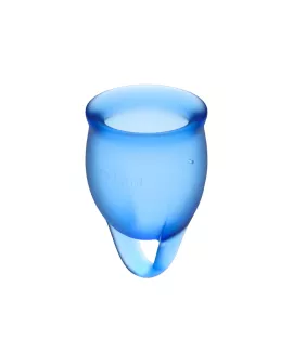 Satisfyer Feel Confident Menstruationscup - Dunkelblau 15 + 20 ml