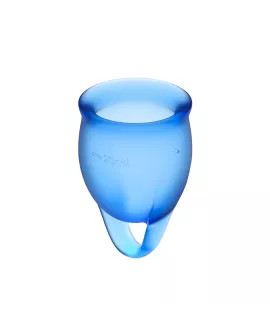 Satisfyer Feel Confident Menstruationscup - Dunkelblau 15 + 20 ml