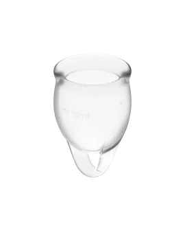Satisfyer Feel Confident Menstruationscup - Klar 15 + 20 ml