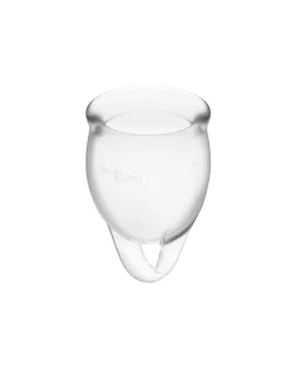 Satisfyer Feel Confident Menstruationscup - Klar 15 + 20 ml