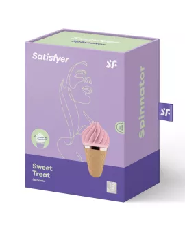 SATISFYER - SÜSSES LECKER SPINNATOR BRAUN & ROSA