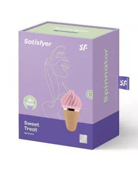 SATISFYER - SÜSSES LECKER SPINNATOR BRAUN & ROSA