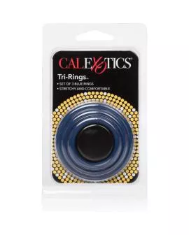 Calexotics Tri-Rings Blau - Erotik Vibrationsring
