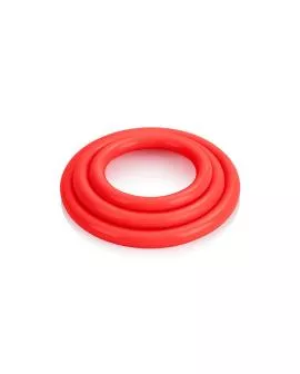 Calexotics Tri-Rings Set - Rot Erotikringe