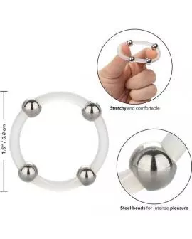 Calexotics - Stahperlen-Silikonring in Größe L
