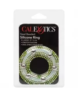 CALEXOTICS - STAHLPERLEN-SILIKONRING XL