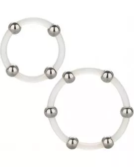 CALEXOTICS - STAHLPERLEN-SILIKONRING-SET