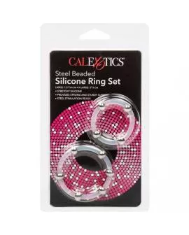 CALEXOTICS - STAHLPERLEN-SILIKONRING-SET