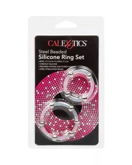 Calexotics - Stahlperlen-Silikonring-Set