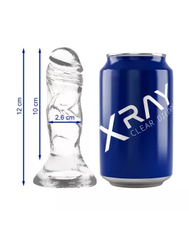 X-Ray Klarer Hahn Dildo 12 cm - Ø 2,6 cm