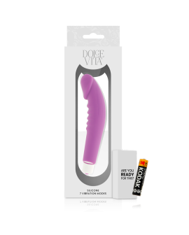 DOLCE VITA - REALISTIC PLEASURE PURPLE SILICONE