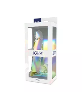 X Ray - Klarer Hahn mit Bällen 20 cm - Ø 4.5 cm