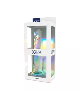 X Ray - Klarer Hahn Dildo 21 cm - 4 cm Durchmesser
