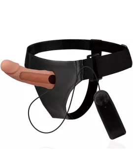 Harness Attraction - Hohlrahmen mit Vibrator 15 cm Ø 5 cm