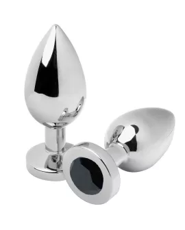 METAL HARD - ANAL PLUG DIAMANT SCHWARZ KLEIN 5,71 CM
