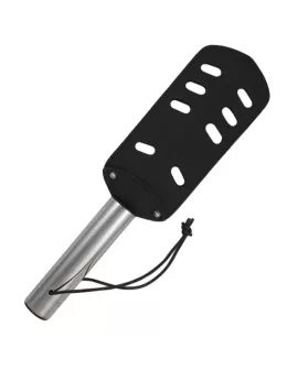 METAL HARD - Leder-Metall-Paddel mit Löchern