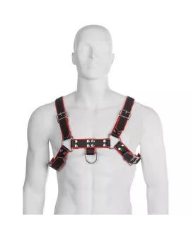 LEATHER BODY Kettengurt III - Schwarz/Rot