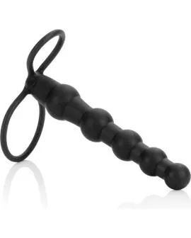 CALEXOTICS - BEADED DUAL PENETRATOR SCHWARZ