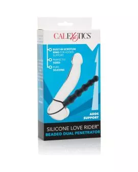 CALEXOTICS - BEADED DUAL PENETRATOR SCHWARZ