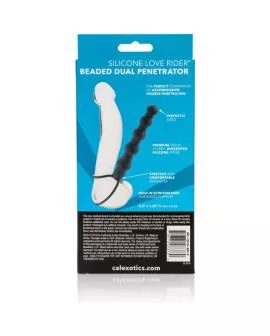 CALEXOTICS - BEADED DUAL PENETRATOR SCHWARZ