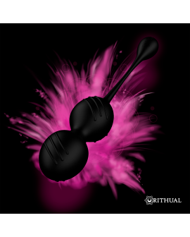 RITHUAL NISHA - Vibrierende Kegel-Bälle Schwarz