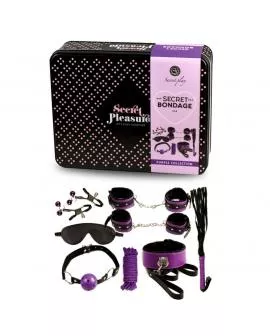 SECRETPLAY - BDSM SET 8PCS PURBLE / BLACK.
