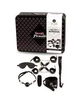 Secretplay - BDSM-Set mit 8 Teilen Schwarz