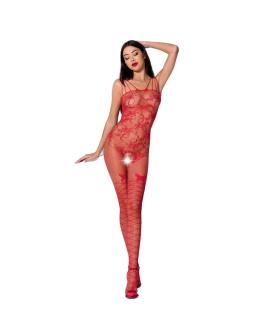 Passion Woman BS076 Bodystocking - Rot Einheitsgröße