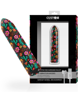 Custom Bullets Floral Aufladbarer Bullet - 10 Intensitäten