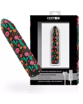 Custom Bullets Floral Aufladbarer Bullet - 10 Intensitäten