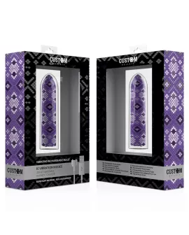 Custom Bullets - Aufladbarer Lila Snake Magnetic Bullet 10V