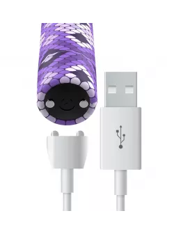 Custom Bullets - Aufladbarer Lila Snake Magnetic Bullet 10V