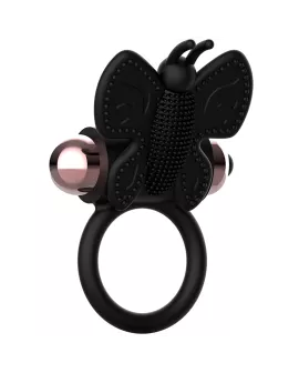 Coquette Chic Desire - Cockring Schmetterling Vibrator Schwarz/Gold