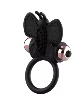 Coquette Chic Desire - Cockring Schmetterling Vibrator Schwarz/Gold