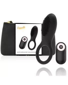 Coquette Chic Desire - Cockring Fernbedienung Schwarz/Gold