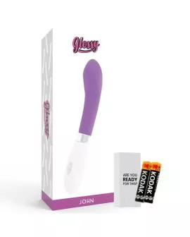 Glossy John Vibrator in Lila - Erotik Vibrator