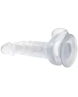 BAILE - REALISTISCHER DILDO MIT SAUGNAPF UND HODEN 16.7 CM TRANSPARENT