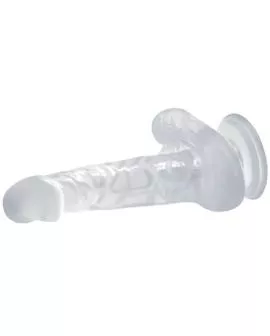 BAILE - REALISTISCHER DILDO MIT SAUGNAPF UND HODEN 16.7 CM TRANSPARENT