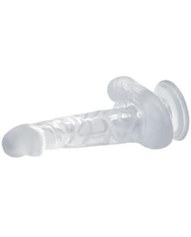 BAILE - REALISTISCHER DILDO MIT SAUGNAPF UND HODEN 16.7 CM TRANSPARENT