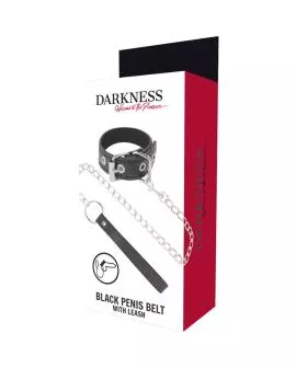 DARKNESS - Penisring mit Riemen Erotik