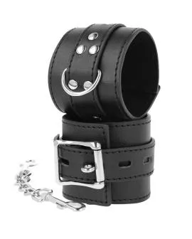 Erotische Handschellen - Darkness aus Schwarzem Leder