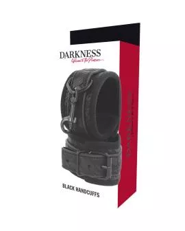 DARKNESS - LUXUS-BDSM-HANDSCHELLEN IN SCHWARZ