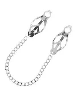 DARKNESS - Nippelklemme aus Metall mit Kette