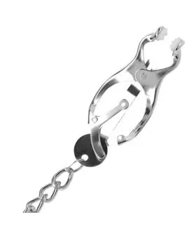 DARKNESS - Nippelklemme aus Metall mit Kette