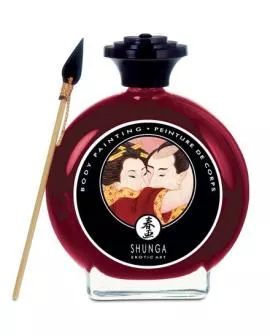 SHUNGA - Erdbeer- und Cava-Körperbemalung Erotik
