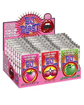 PIPEDREAMS - BJ BLAST ERDBEERE/KIRSCH UND GRÜNER APFEL DISPLAY ? 36 STÜCK