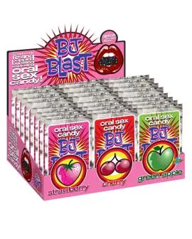 PIPEDREAMS - BJ BLAST ERDBEERE/KIRSCH UND GRÜNER APFEL DISPLAY ? 36 STÜCK