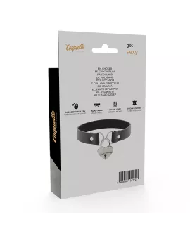 COQUETTE CHIC DESIRE - VEGANE LEDER-HALSKETTE MIT HERZ-ACCESSOIRE MIT SCHLÜSSEL